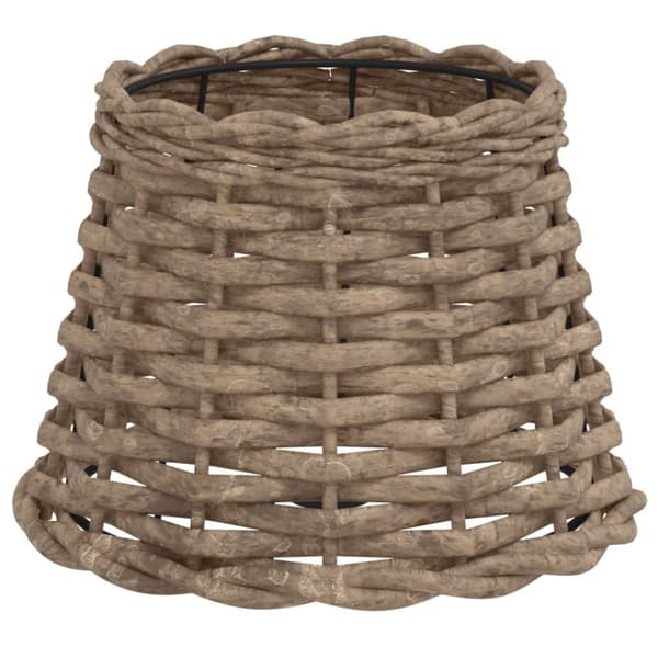 vidaXL Lampskärm brun Ø20x15 cm korgmaterial - Lampskärmar