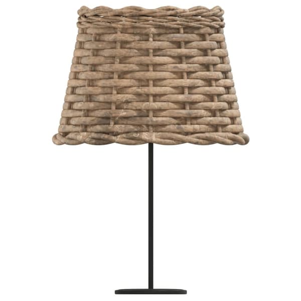 vidaXL Lampskärm brun Ø20x15 cm korgmaterial - Lampskärmar