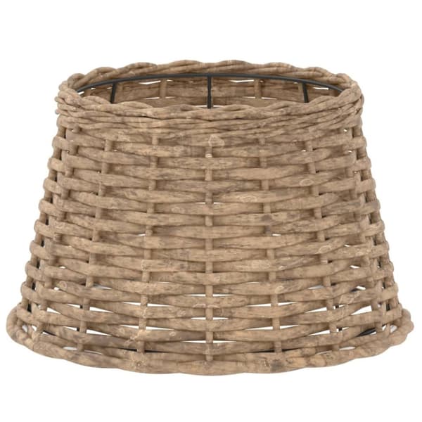 vidaXL lampeskærm Ø38x23 cm flet brun - Lampeskærme