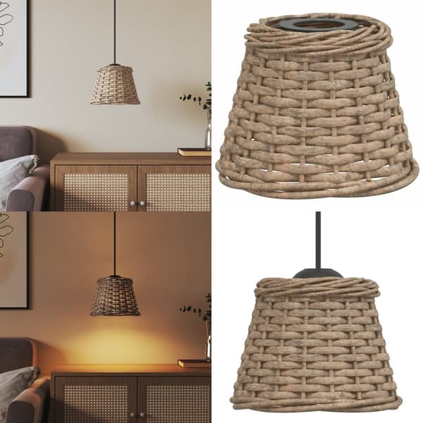 Lampeskærm til loftlampe Ø15x12 cm flet brun - Lampeskærm - Lampeskærme - Home & Living
