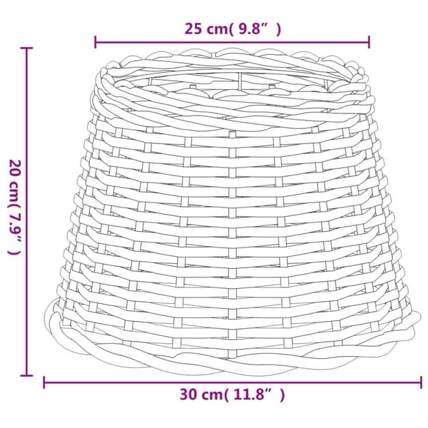 Lampeskærm Ø30x20 cm flet brun - Lampeskærm - Lampeskærme - Home & Living