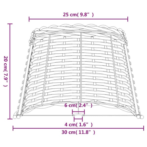 Lampeskærm Ø30x20 cm flet brun - Lampeskærm - Lampeskærme - Home & Living