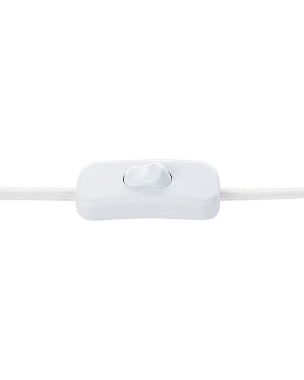 Sängbordslampa Grå Skärm och Fot i Bomull och Linne Tyg Trumskärm 30 cm Modern Stil Vardagsrum Sovrum
