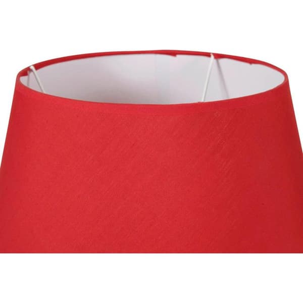 Lampskärm - OSTARIA - Rund - Röd - Sockel 35 cm - E27 sockel med reducering