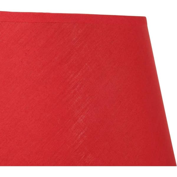 Lampskärm - OSTARIA - Rund - Röd - Sockel 35 cm - E27 sockel med reducering
