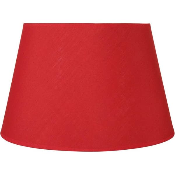 Lampskärm - OSTARIA - Rund - Röd - Sockel 35 cm - E27 sockel med reducering