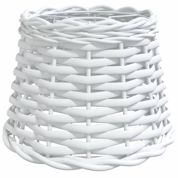 Taklampskärm vit Ø20x15 cm korgmaterial