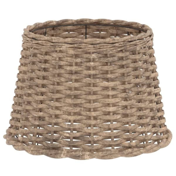 Lampskärm brun Ø40x26 cm korgmaterial