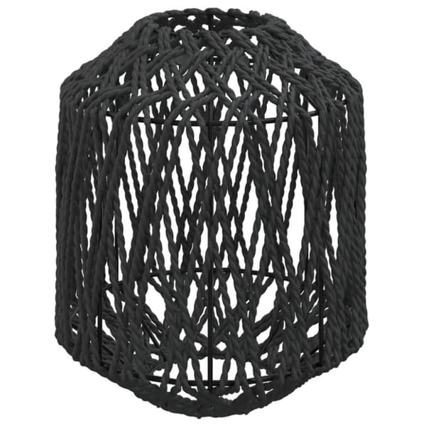 Lampskärm svart Ø23x28 cm järn och papper