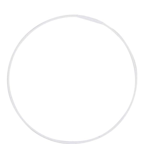 Armatur lampskärm cirkel Ø 25 cm vit