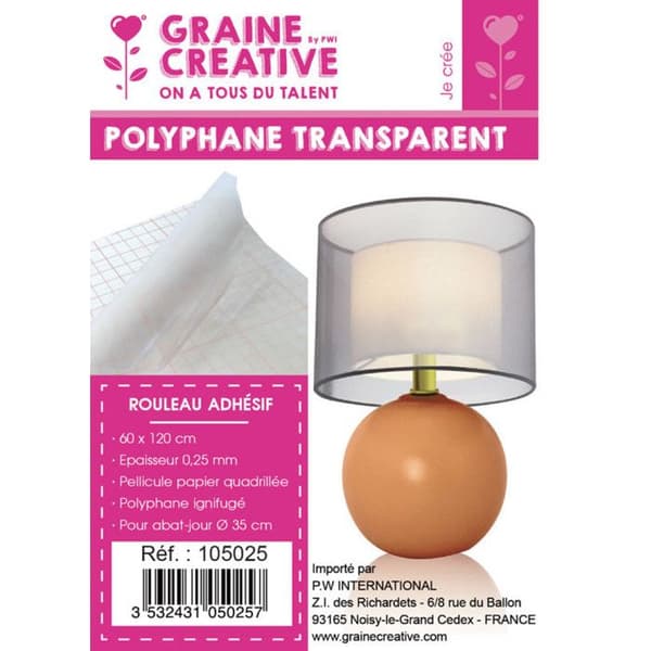 Transparent Polyfane Tejp Rulle 60x120 cm