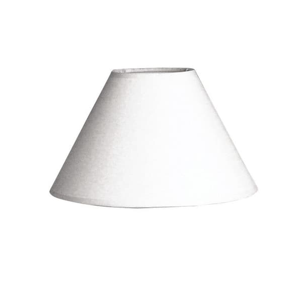 Abat-jour - RAYHER - Rund - 19,5 cm ø - Höjd 12,5 cm - Vit tyg