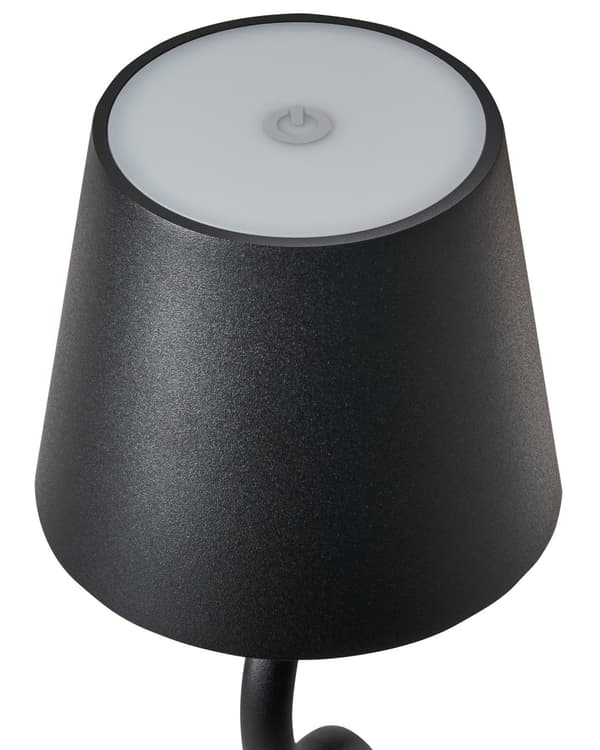 Bordslampa Svart Järn Aluminium Inomhus Utomhus Modern med Touch Knapp USB-kabel Trådlös Laddning