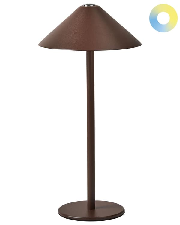 Bordslampa Brun Aluminium Inomhus Utomhus Modern med Touch Knapp USB-kabel Trådlös Laddning