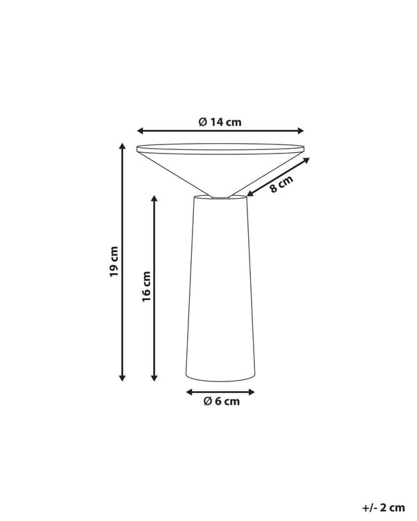 Bordslampa Vit Järn Touchknapp Trådlös Portabel Inomhus Utomhus Minimalistisk Modern Design