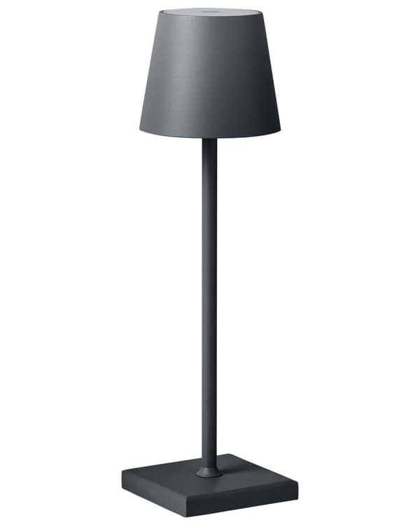 Bordslampa Mörkgrå Aluminium Inomhus Utomhus Modern med Touch-knapp USB-kabel Laddning Trådlös