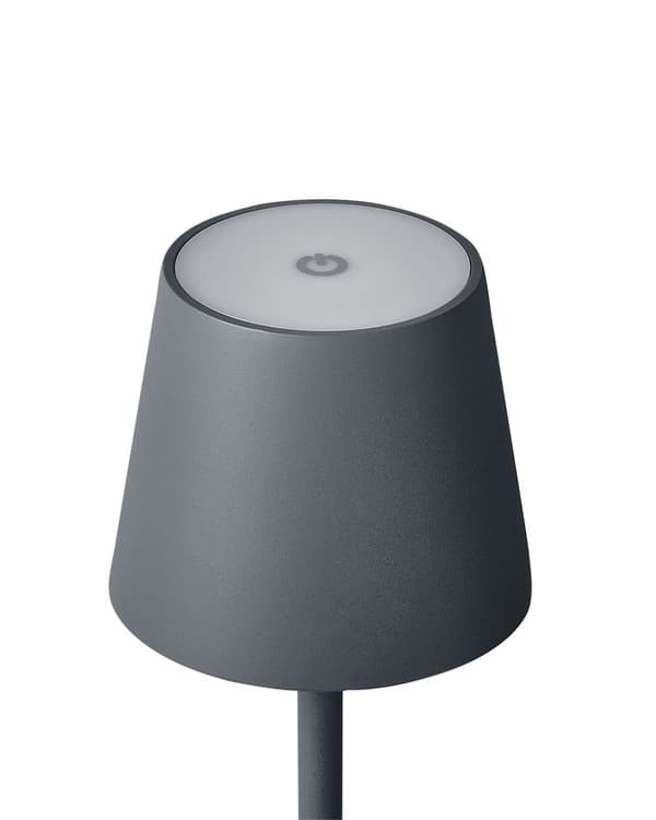 Bordslampa Mörkgrå Aluminium Inomhus Utomhus Modern med Touch-knapp USB-kabel Laddning Trådlös