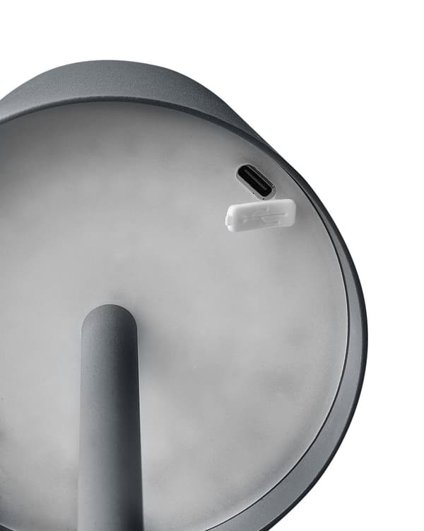Bordslampa Mörkgrå Aluminium Inomhus Utomhus Modern med Touch-knapp USB-kabel Laddning Trådlös