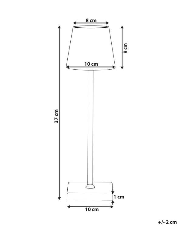 Trådlös Bordslampa Svart Järn Aluminium Inomhus Utomhus Touchknapp RGB Modern