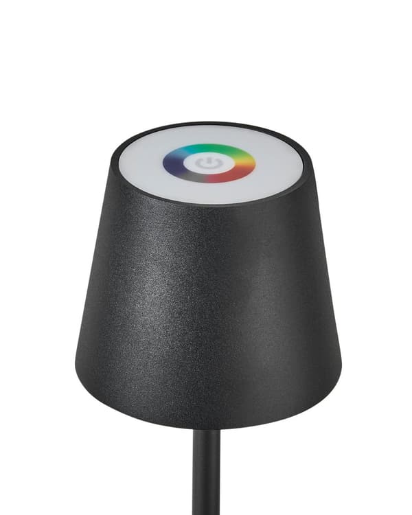 Trådlös Bordslampa Svart Järn Aluminium Inomhus Utomhus Touchknapp RGB Modern