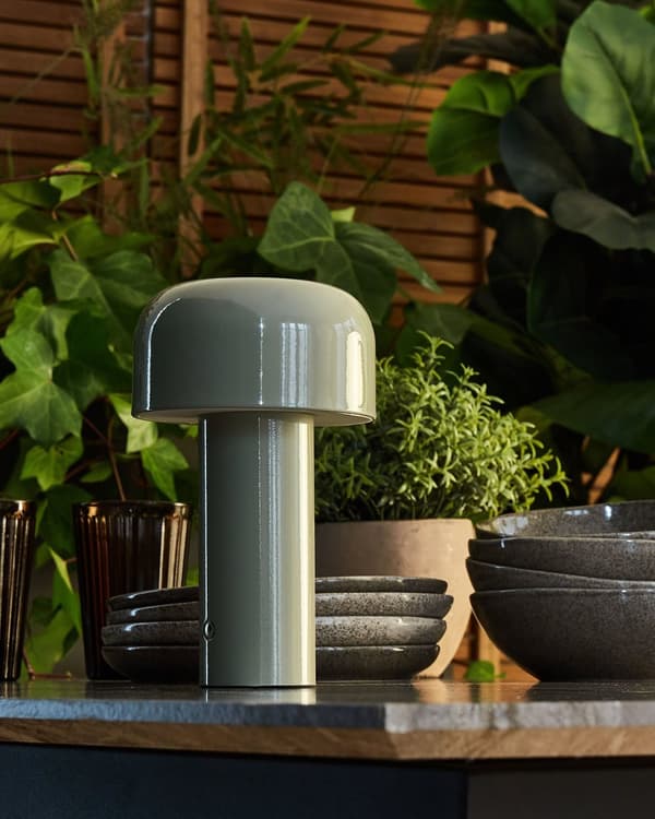 Svamplampa Bordslampa Touch-knapp Vit Järn Inomhus Utomhus Modern Design