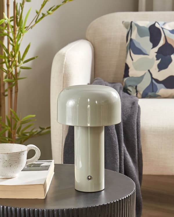 Svamplampa Bordslampa Touch-knapp Vit Järn Inomhus Utomhus Modern Design