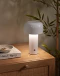 Miniatyrbild 5 av 11: Svamplampa Bordslampa Touch-knapp Vit Järn Inomhus Utomhus Modern Design