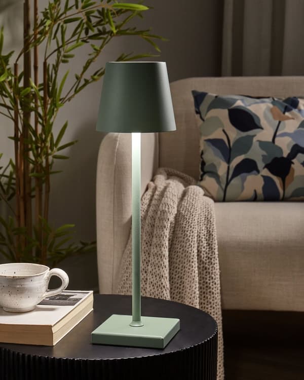 Bordslampa Grön Aluminium Inomhus Utomhus Modern med Touch-knapp USB-kabel Laddning Trådlös