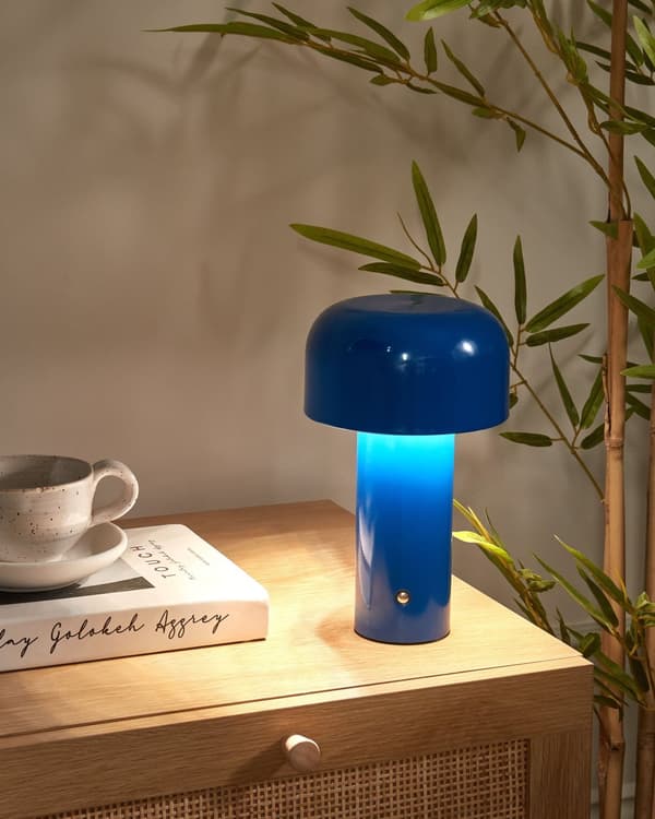 Bordslampa Matt Ljusblå Aluminium Järn Inomhus Touchknapp Utomhus Modern Design