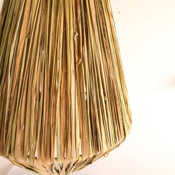 Rootz Lampshade Kattovalaisin Riipus pyöreä ENDAH valmistettu Raffiasta