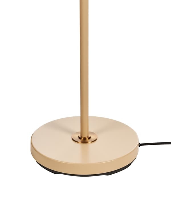 Golvlampa Beige Metall Justerbara Skärmar On-Off Strömbrytare Sovrum Vardagsrum Hemmakontor Belysning Industriell Design