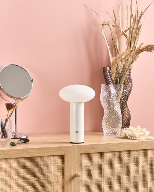 Bordslampa Vit LED Trådlös Järn PE Inomhus Svamplampa Modern