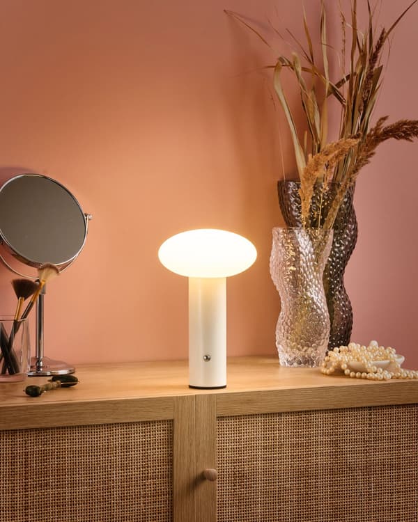 Bordslampa Vit LED Trådlös Järn PE Inomhus Svamplampa Modern