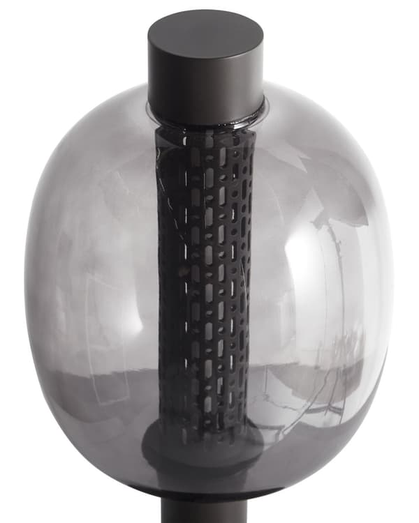 Bordslampa Svart LED Trådlös Aluminium Glasskärm Inomhus Modern