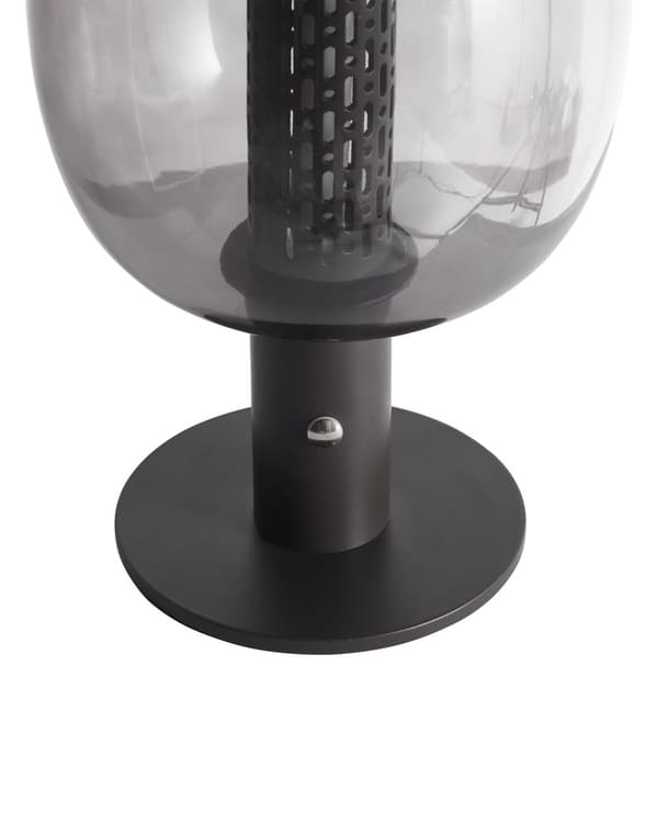 Bordslampa Svart LED Trådlös Aluminium Glasskärm Inomhus Modern