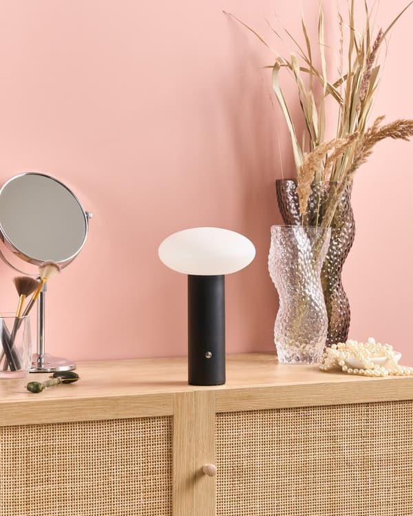 Bordslampa Svart LED Trådlös Järn PE Inomhus Svamplampa Modern