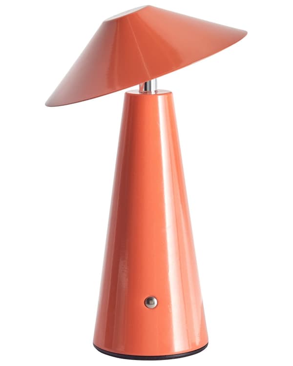 Bordslampa Röd LED Trådlös Järn Inomhus Svamp Lampa Modern Minimalistisk