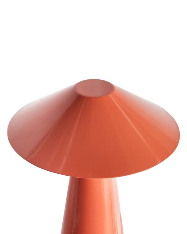 Bordslampa Röd LED Trådlös Järn Inomhus Svamp Lampa Modern Minimalistisk
