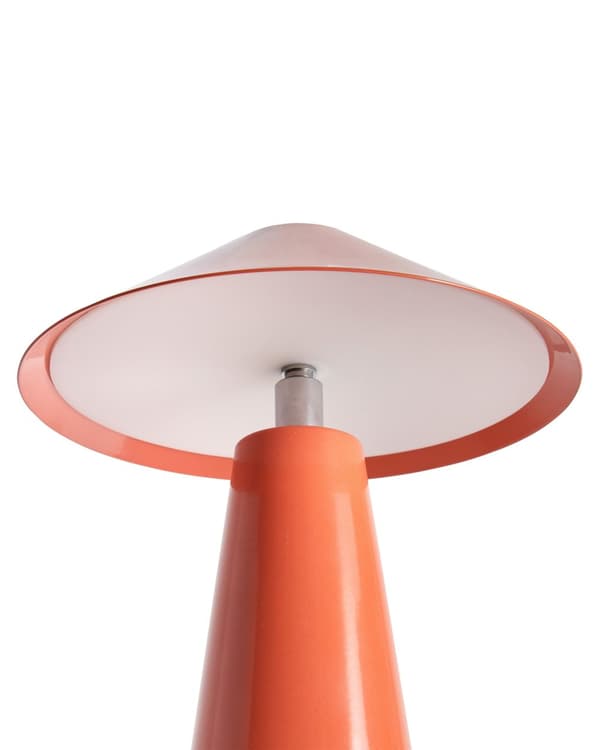 Bordslampa Röd LED Trådlös Järn Inomhus Svamp Lampa Modern Minimalistisk