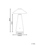 Miniatyrbild 3 av 11: Bordslampa Blå LED Trådlös Järn Inomhus Svamp Lampa Modern Minimalistisk