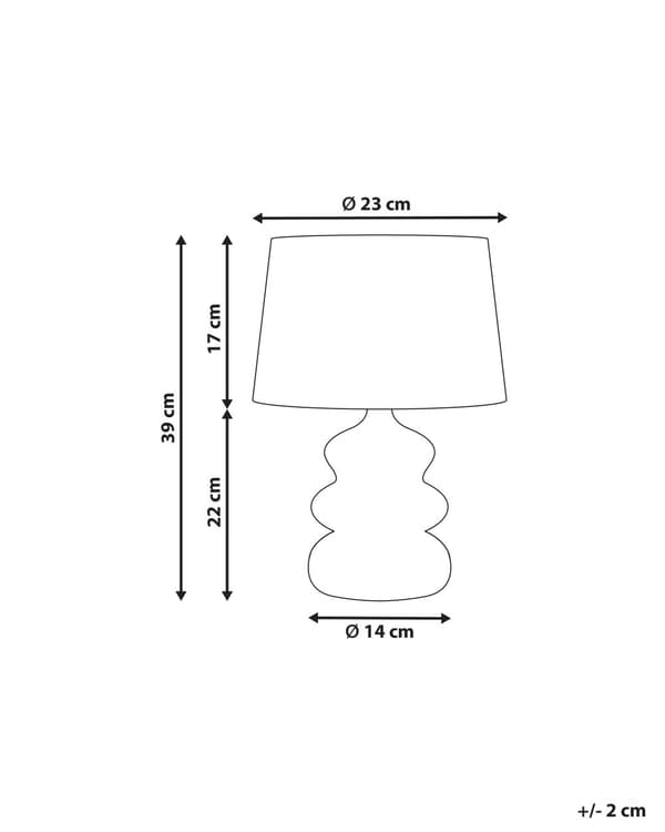 Bordslampa Vit Papier-Maché Lera Handgjord Sängbordslampa Sovrum