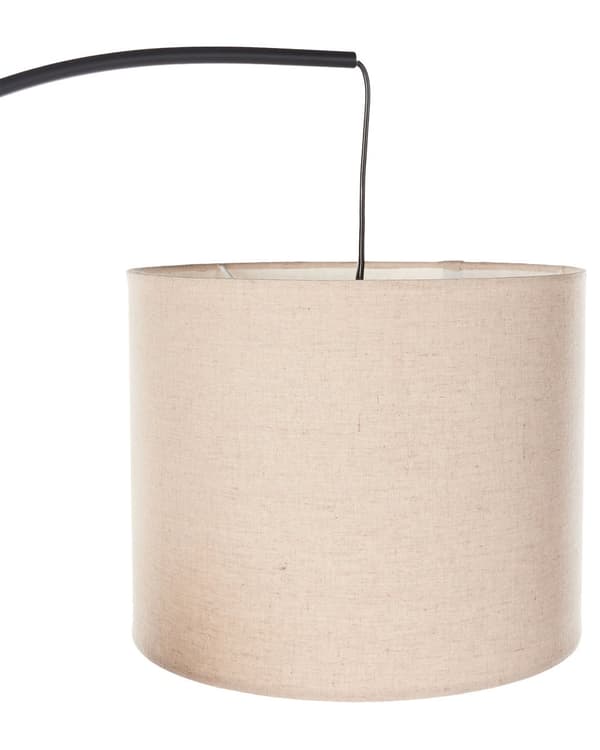 Golvlampa Beige Metall Tyg Skärmar Av/På Strömbrytare Sovrum Vardagsrum Hemmakontor Belysning Industriell Design