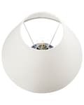 Miniatyrbild 5 av 10: Bordslampa Blå och Vit Porslinsfot Linneskärm Trumformad Blomsterdesign Belysning Sovrum Vardagsrum