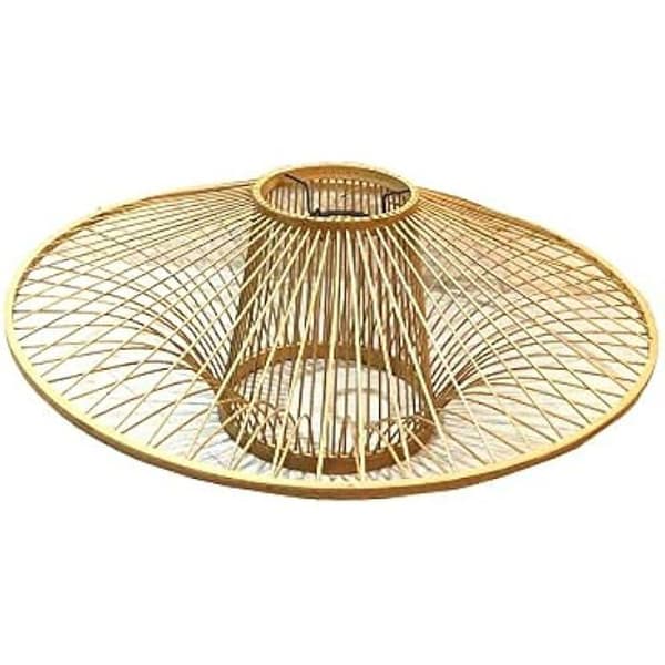 Standard lampskärm - DKD Home Decor - Naturlig - Bambu - 50 cm - Originalitet för ditt hem