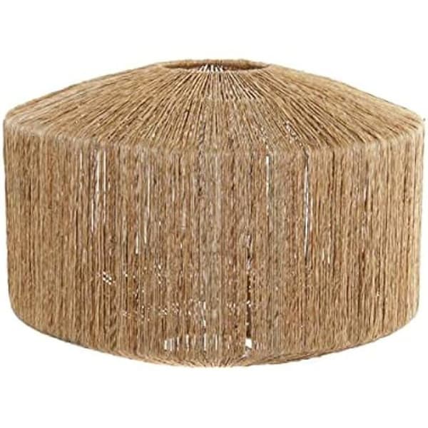Lampkjol - DKD Home Decor - Metall Jute - 40 x 40 x 30 cm - Naturlig färg - Modern design
