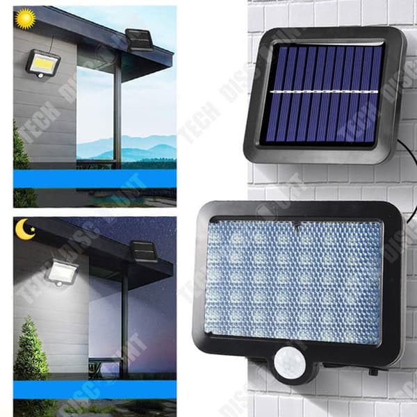 TD® 1 stycke 56LED utomhus solcellsvägglampa Människokroppssensorlampa IP65 Vattentät utomhus vattentät gatlykta innergård