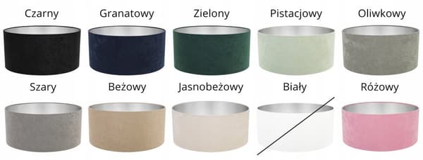 MODERNI HOPEAN SAMETTIVARJOS 44 cm