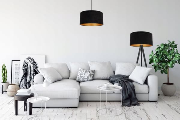 MODERNE GULD FLYLLESKÆRM 44 cm