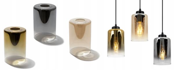 ELEGANT LAMPSKYDD HELLA GLAS