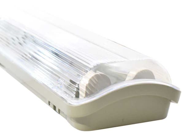 Hermetisk armatur 120 + 2 x LED lysstofrør Sæt